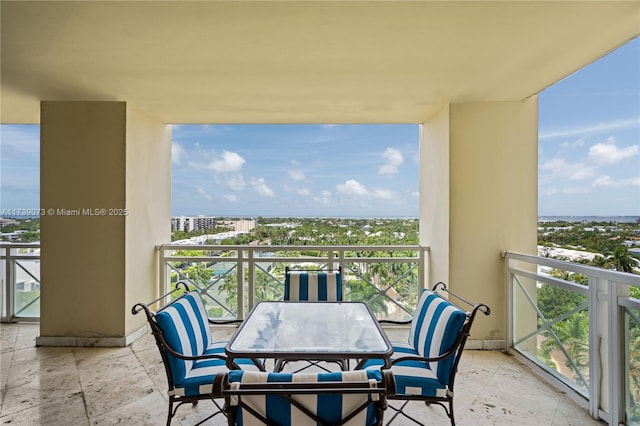 view of balcony