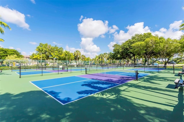 view of tennis court