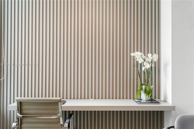 2127 Brickell Ave Unit 705, Miami, FL 33129 - detailed view of wallpapered walls