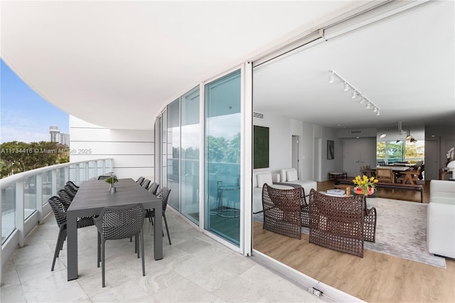 2127 Brickell Ave Unit 705, Miami, FL 33129 - balcony featuring outdoor dining space