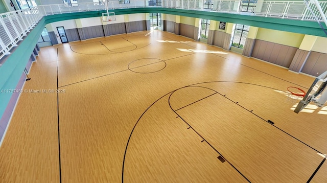 view of basketball court