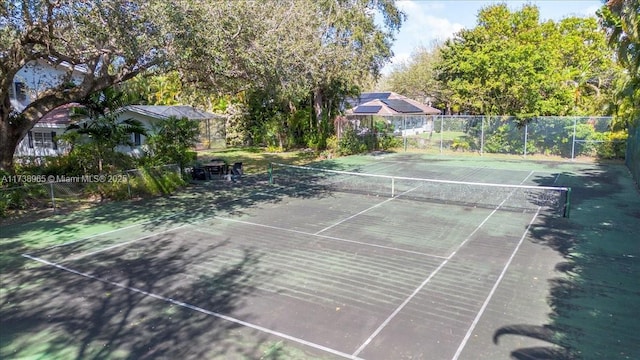 view of tennis court