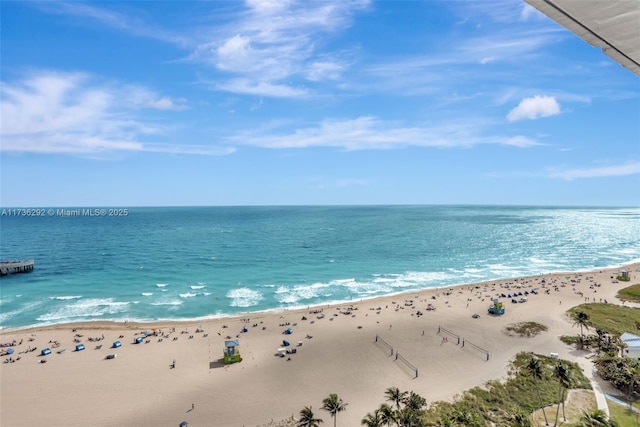 water view with a beach view