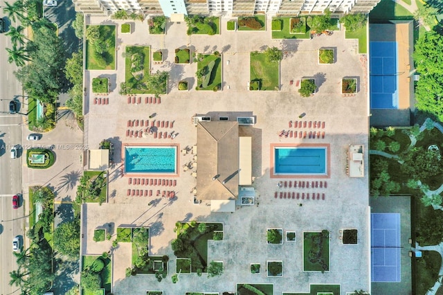 birds eye view of property