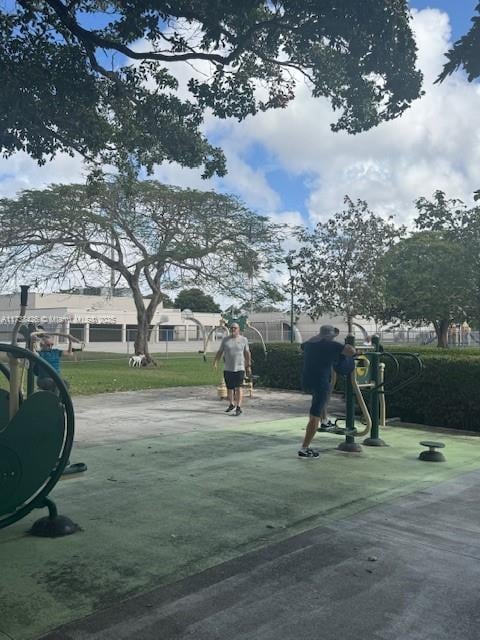 surrounding community with a playground