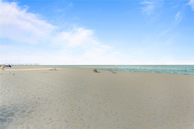 water view featuring a view of the beach