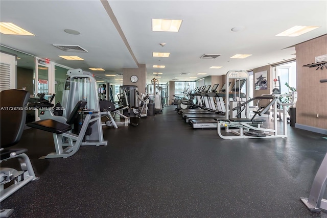 view of workout area