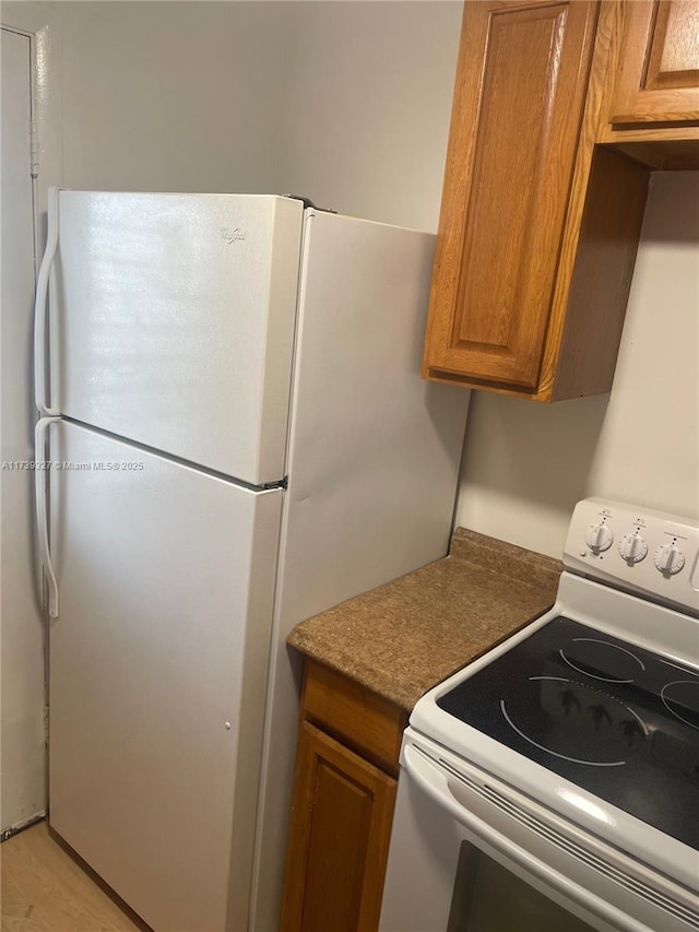 kitchen featuring white appliances