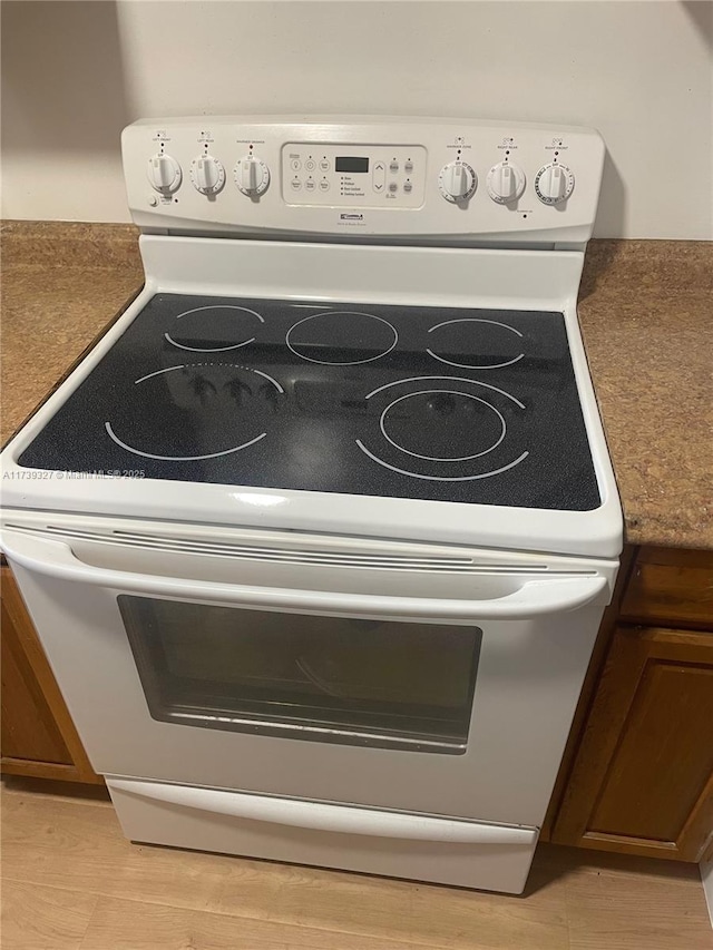 room details featuring electric range