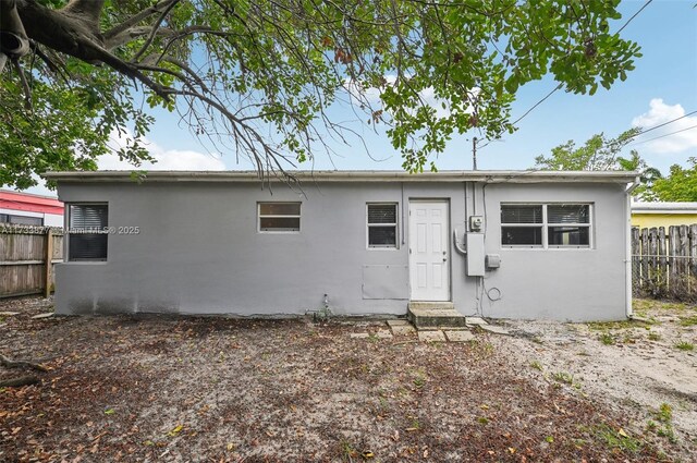 view of back of property