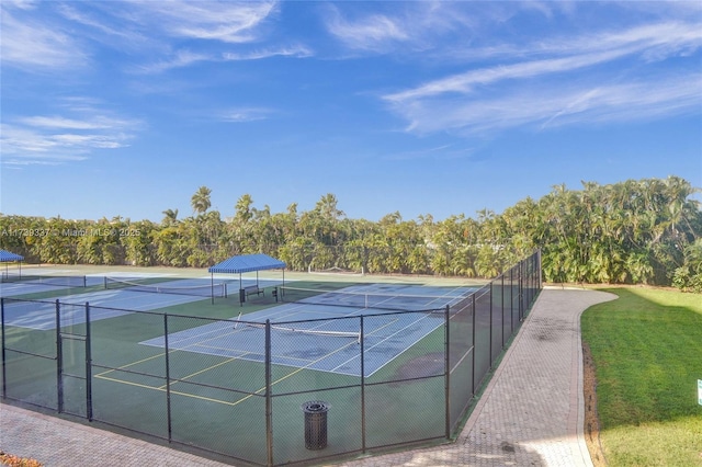 view of tennis court