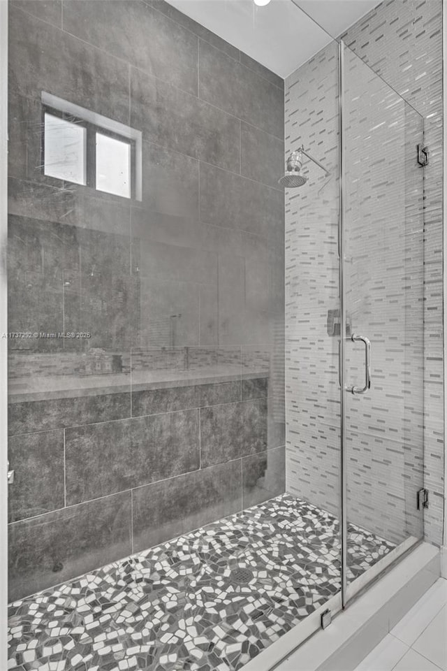 bathroom with walk in shower