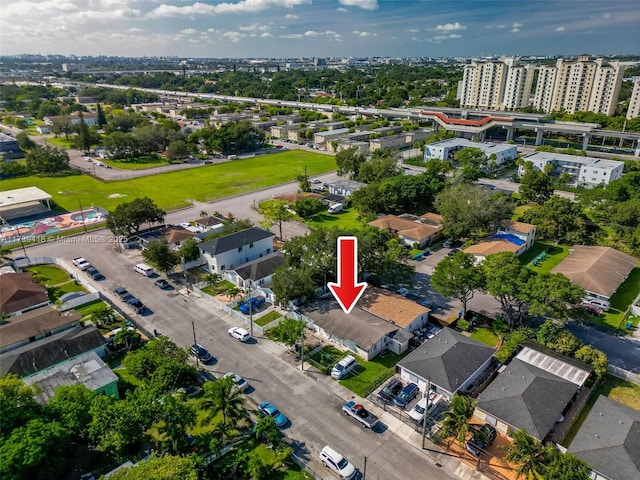 birds eye view of property