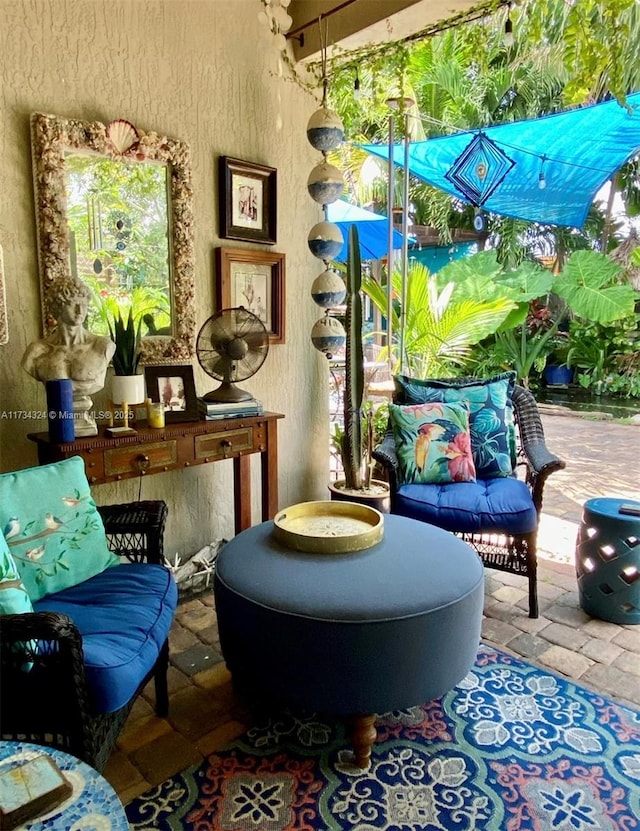 view of living area