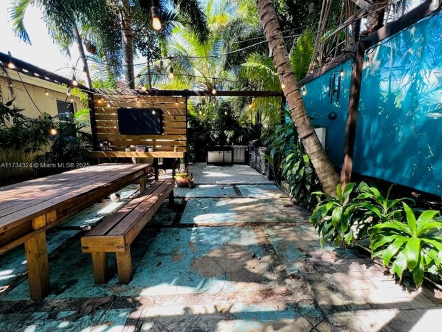 view of patio featuring area for grilling