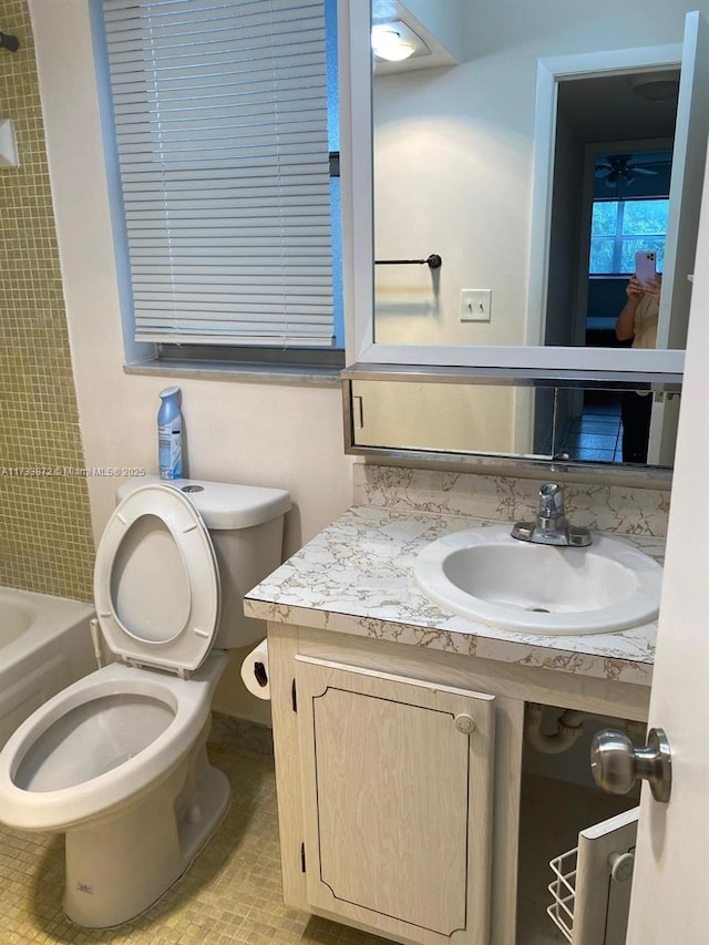 bathroom with sink and toilet