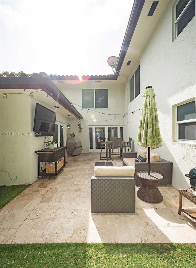 view of patio / terrace featuring an outdoor hangout area