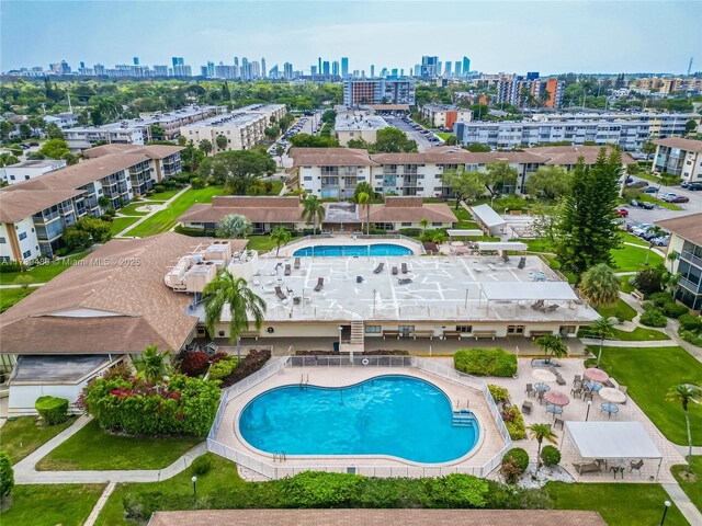 birds eye view of property