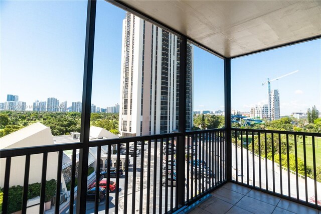 view of balcony