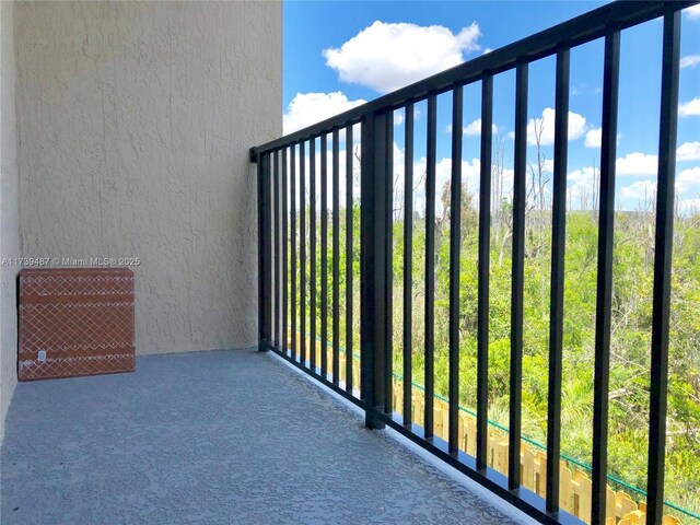 view of balcony