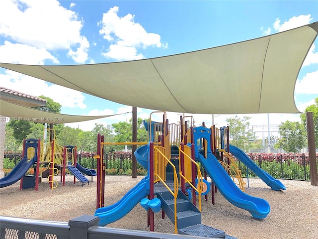 view of play area