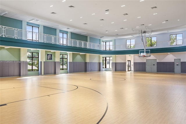 view of basketball court