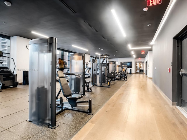 view of workout area