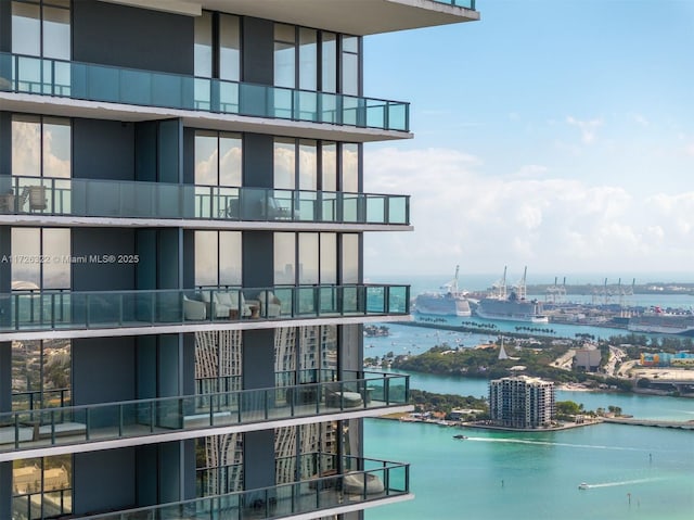 view of property featuring a water view