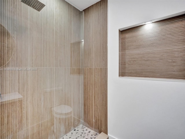 bathroom with walk in shower