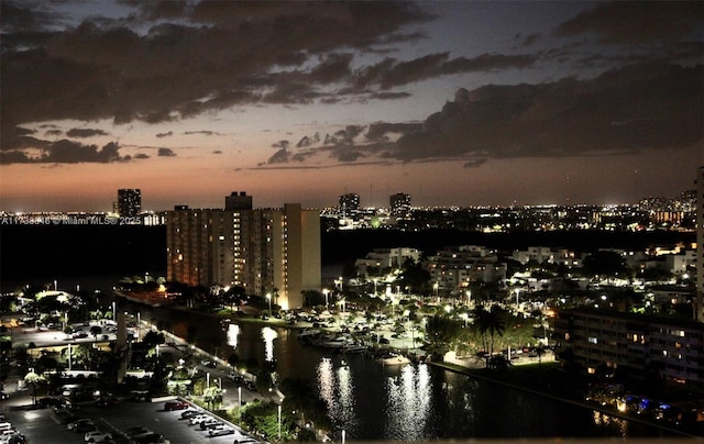 view of city featuring a water view