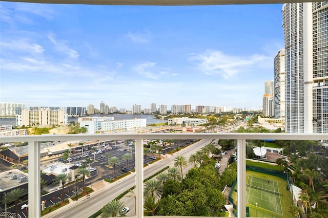 view of balcony