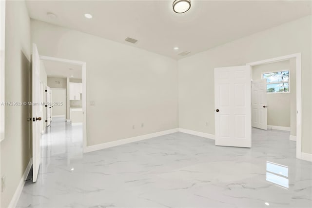 unfurnished bedroom featuring vaulted ceiling