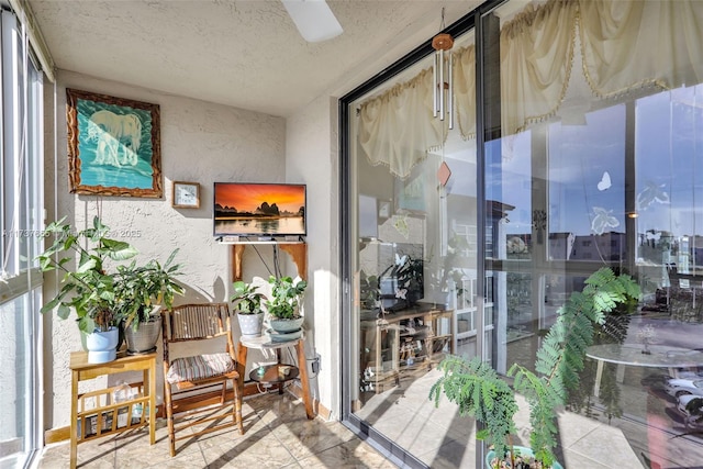 view of sunroom / solarium