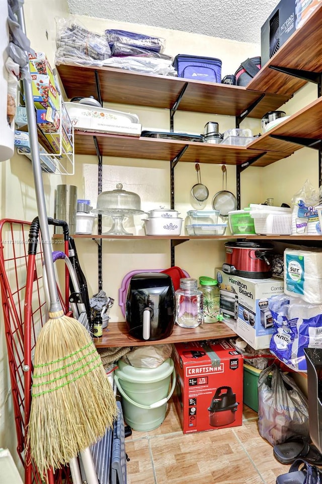 view of storage room