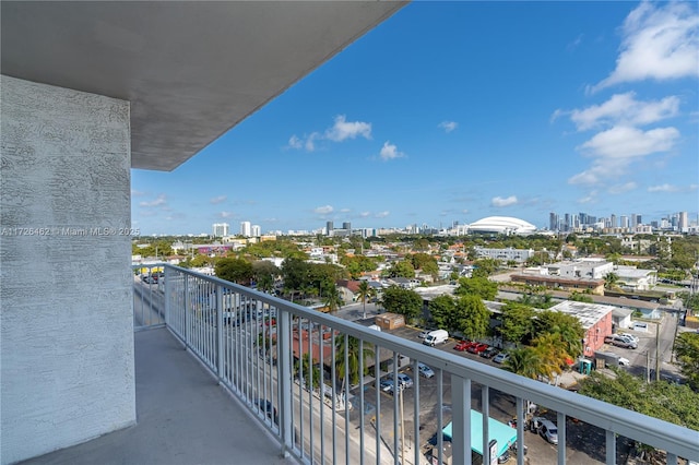 view of balcony