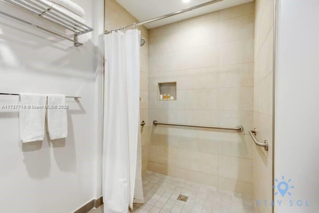 bathroom with walk in shower