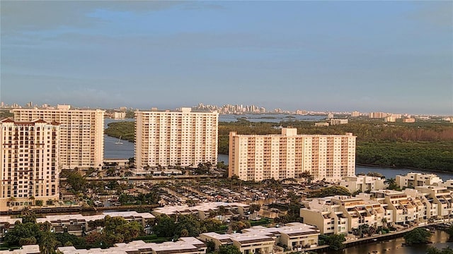 city view with a water view