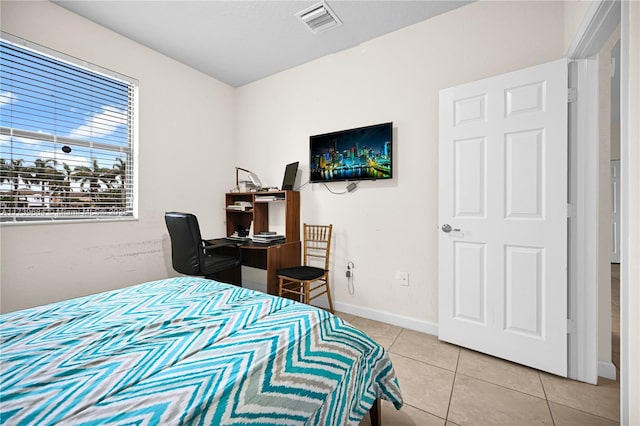 view of tiled bedroom