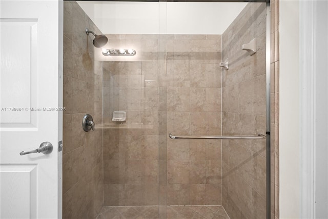 bathroom with an enclosed shower