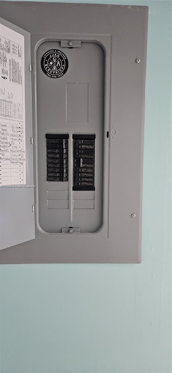 utility room with electric panel