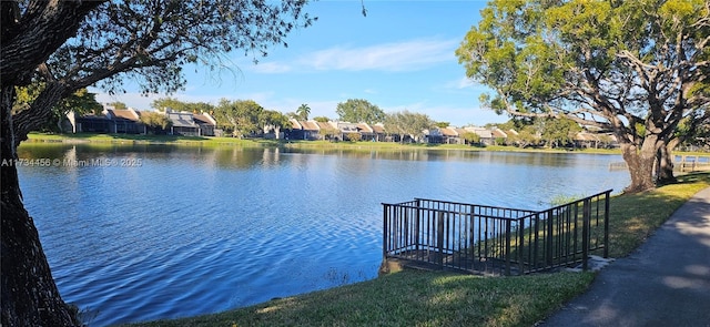 view of water feature