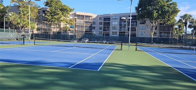 view of tennis court