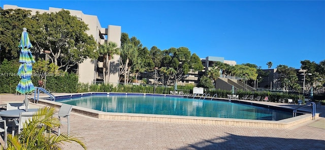 view of pool with a patio