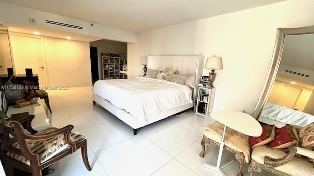 view of tiled bedroom