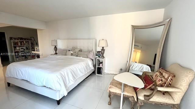 view of tiled bedroom