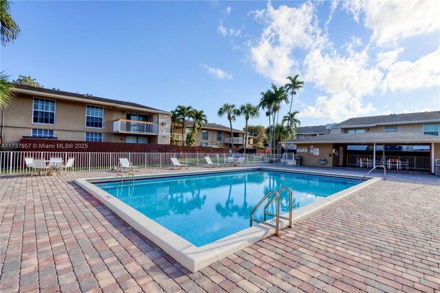 view of pool with a patio area