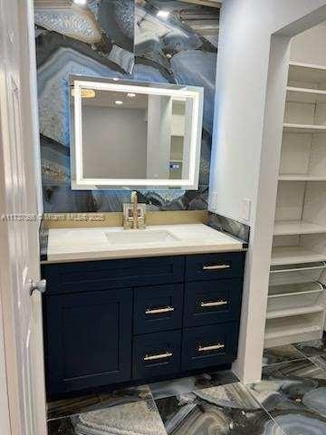 bathroom with vanity