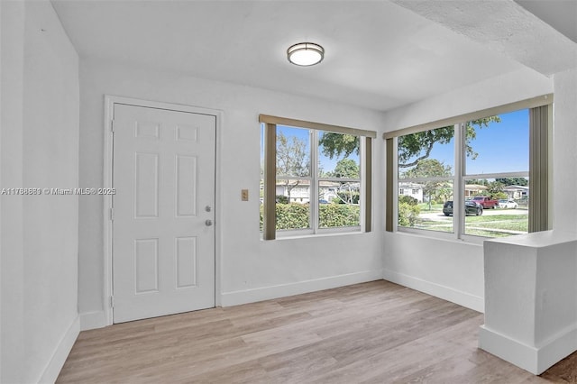 entrance foyer featuring light hardwood / wood-style floors