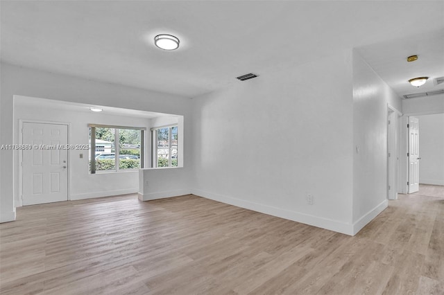 interior space featuring light hardwood / wood-style floors