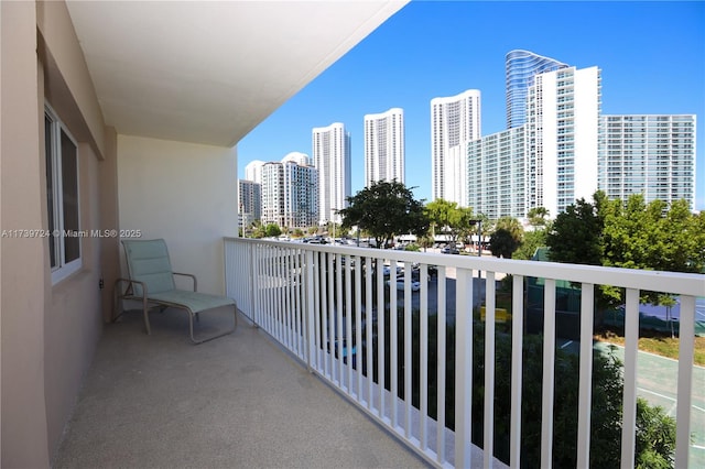 view of balcony